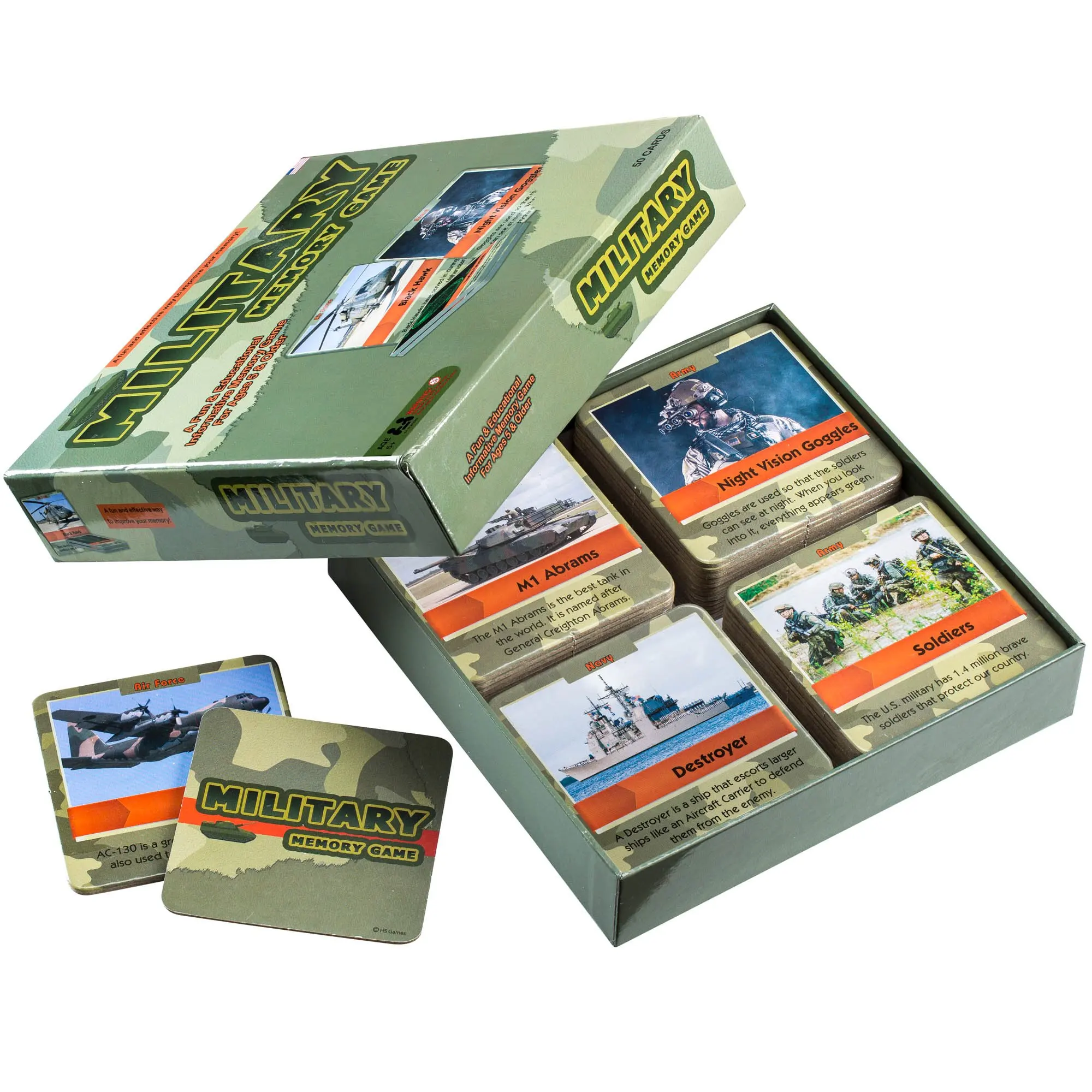 OEM factory hot sale custom printed kids playing card game speed action tabletop card game with cota bell