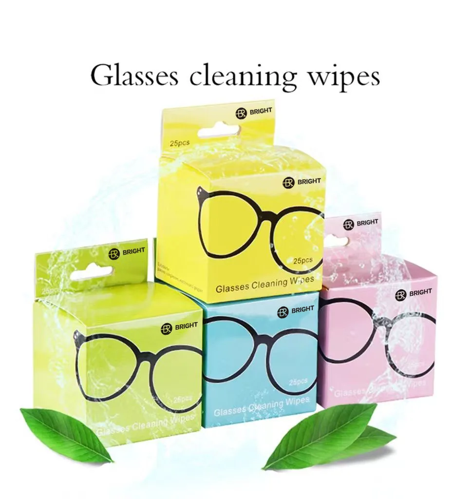 BR New Custom Wipes For Glasses, Screen Anti Fog Wipes Lens Cleaning Wet Wipes