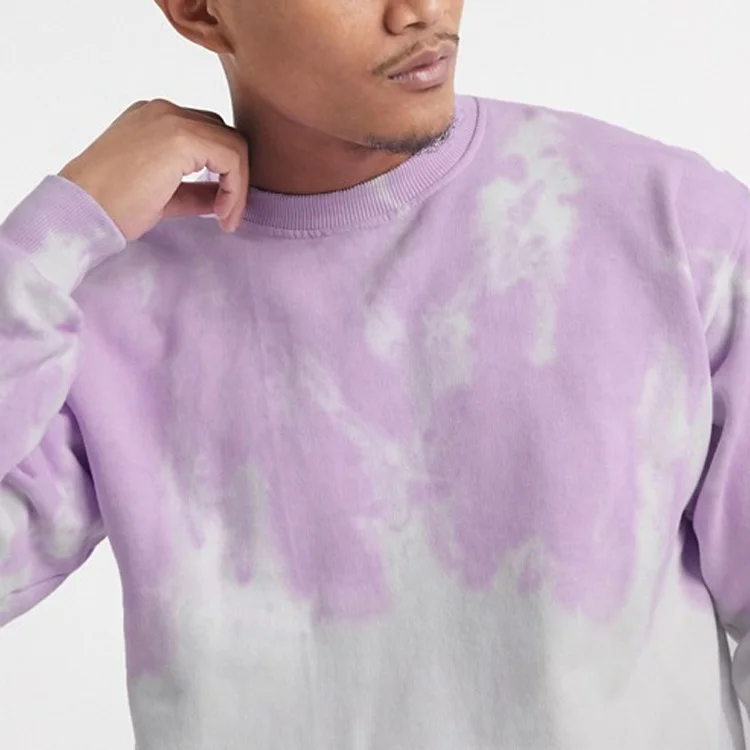 Wholesale QIAN HUI Custom Factory Supply Latest Design men Tie Die Hoodie Active Sport Sweatshirts In Stock