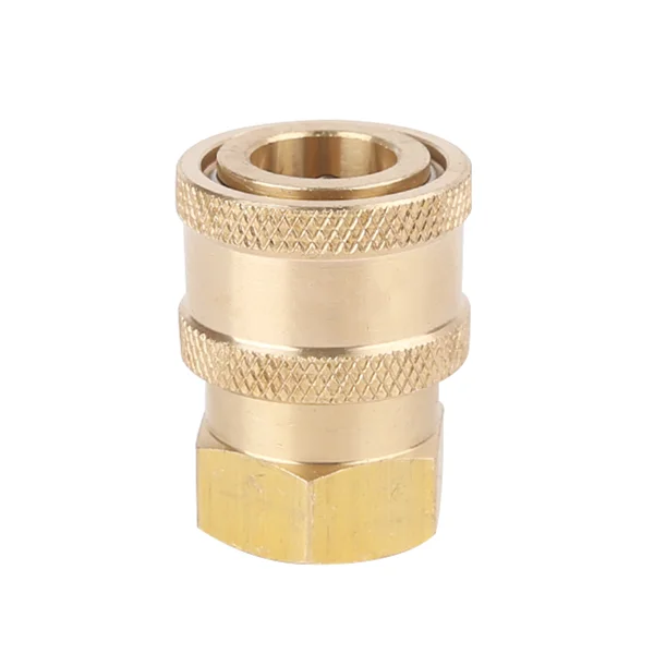 1/4 Inch Male & Female High Pressure Washer Brass Ball Quick Connect Coupler