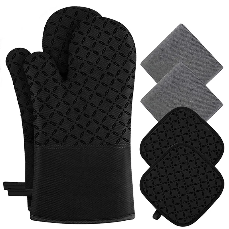 Oven Mitt Cooking Thick Tool Hot Sale Baking Aramid Fabric Heat Resistant Etc All Season Not Support 14 X 7 Inches Camping Bag
