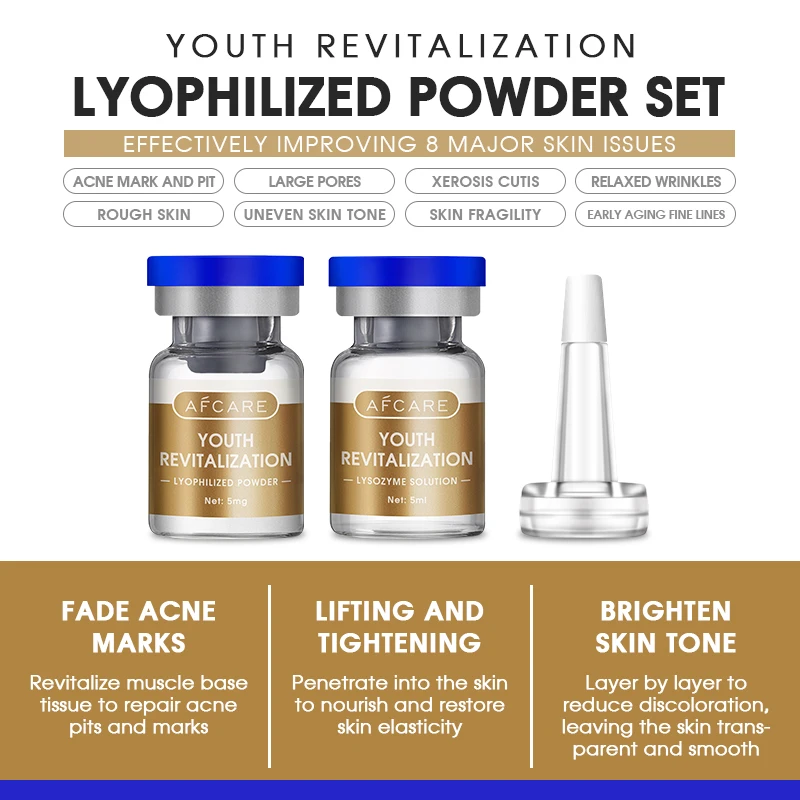 Beauty Oligopeptide Freeze-dried Powder Sulfate-free Anti-aging and Trehalose & Collagen Lyophilized Powder Anti Wrinkle