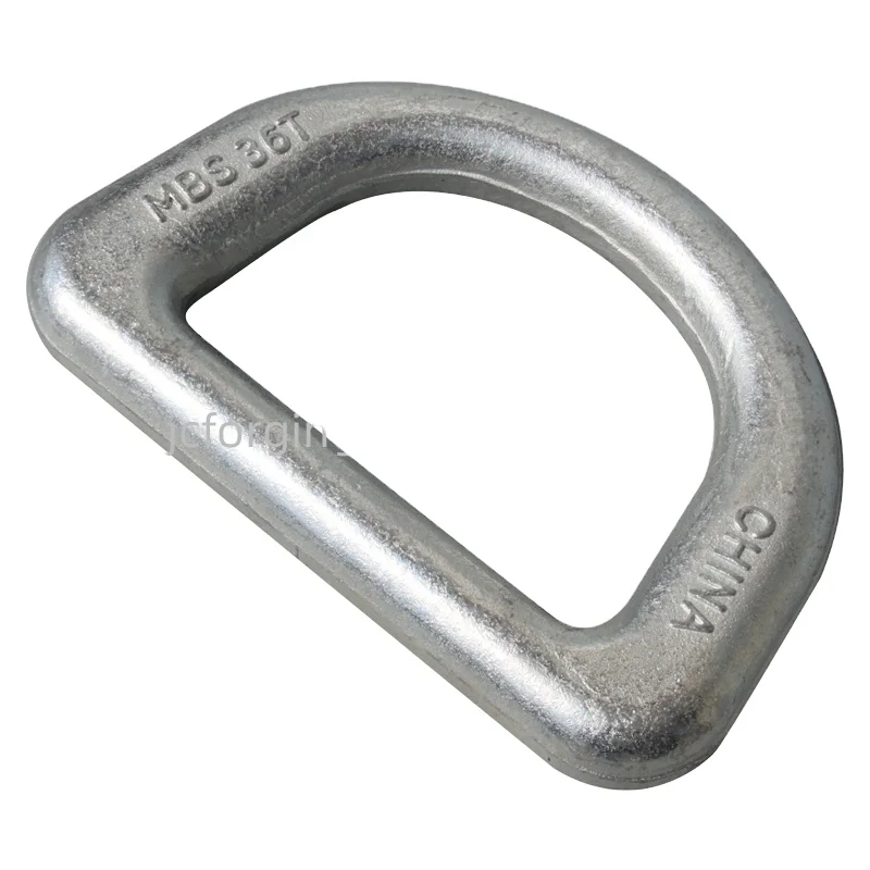 metal products forged steel d-ring   D Ring Weld On Point For Lifting With Spring  black d-ring
