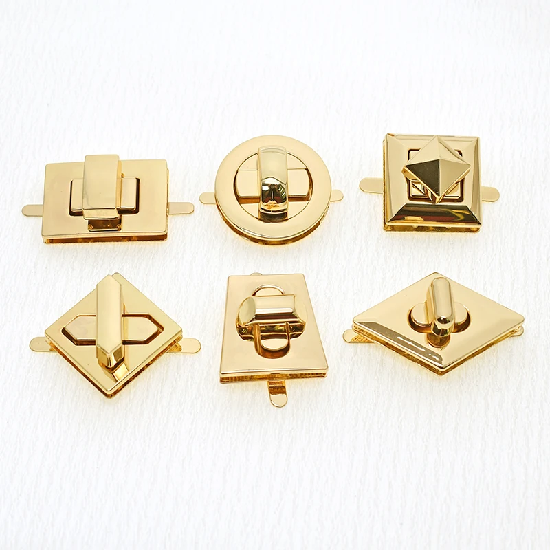 High quality Custom Bag Hardware Metal Handbags Twist Lock Metal Turn Locks For Purse