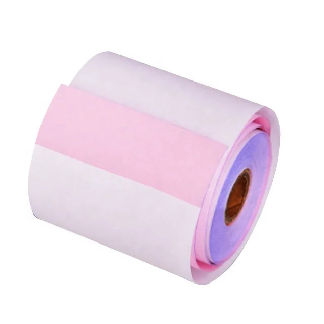 Factory Price 45-80GSM Custom Size NCR Paper Carbonless Roll In Blue Image