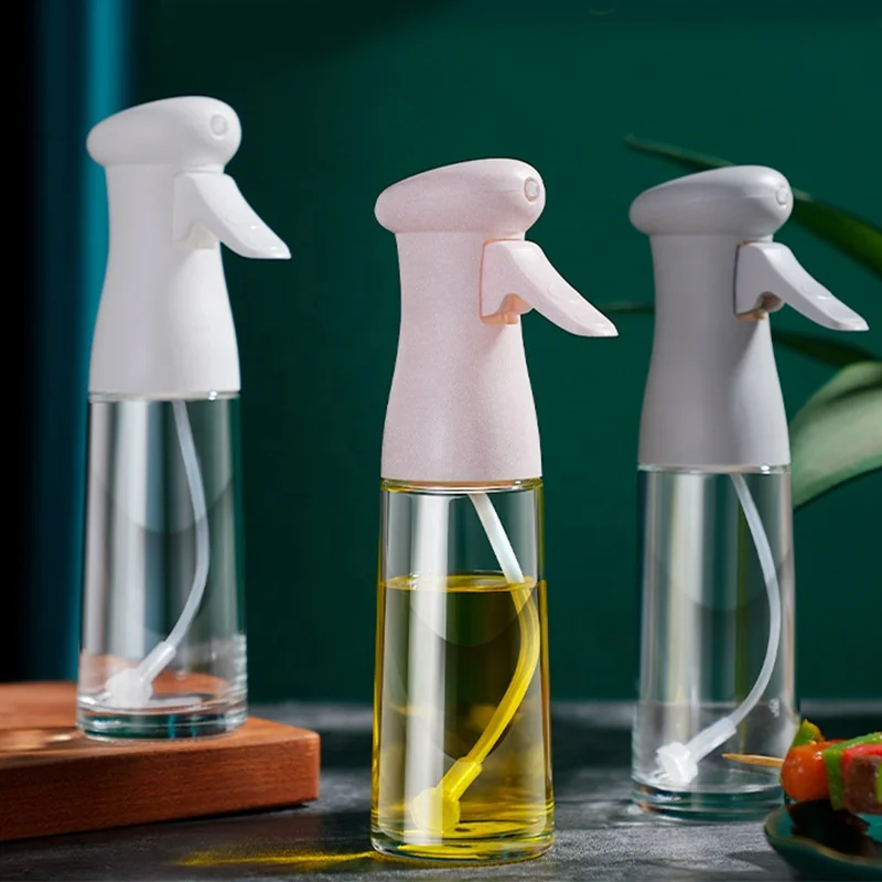 200ml  oil-spray-bottle food grade sprayer mister dispenser glass kitchen olive oil spray bottle for cooking