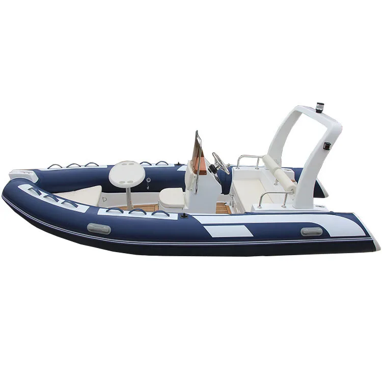 RIB480 Cheap 8 Person CE fast inflatable boat hypalon Speed Boat rib boat fiberglass