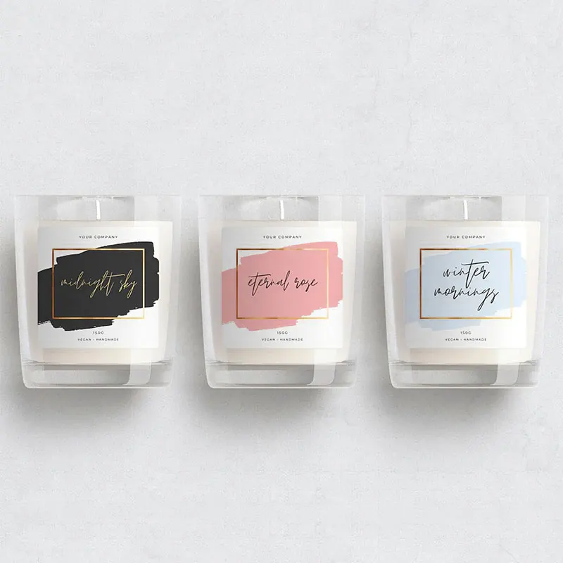 Sales Wholesale Price Eco Friendly Shipping Label New Arrival Reasonable Price Custom Candle Label Roll Kraft Paper