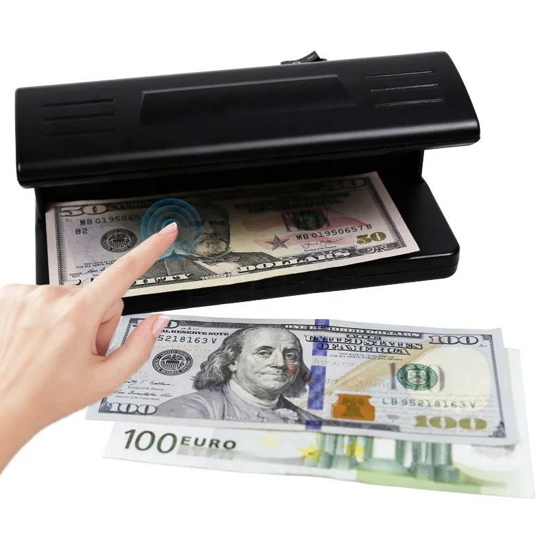 DC-318-3 High Quality professional money detector UV currency checker Portable banknote Tester stationery supplies