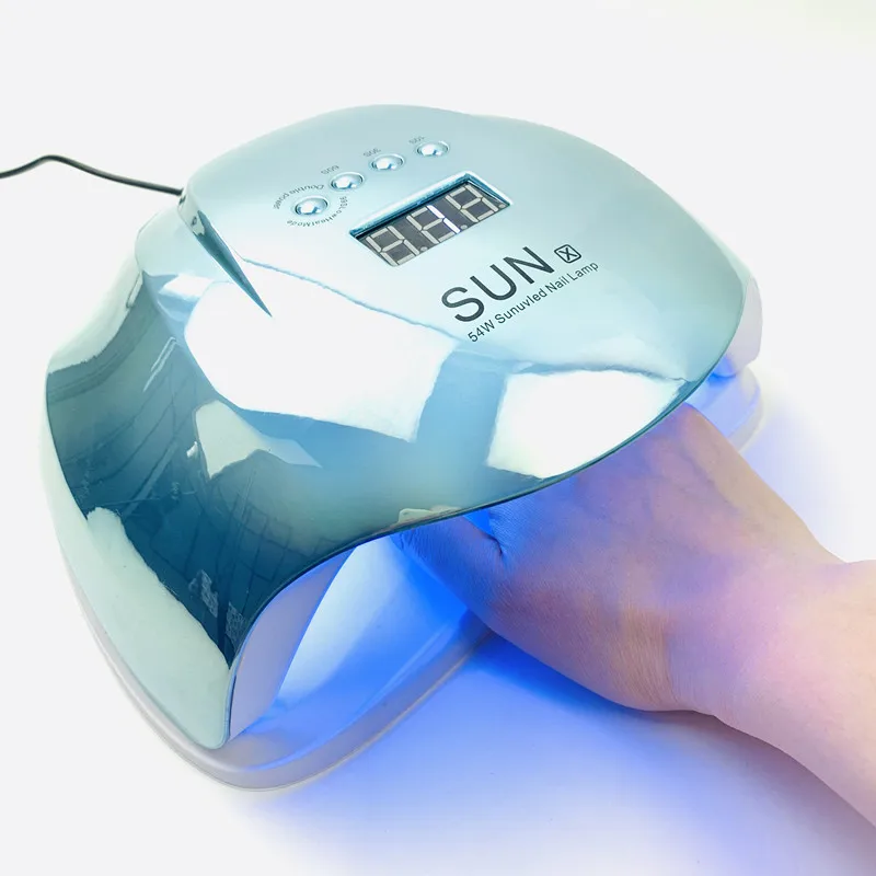 
Shangyu Best Professional Electric Sun X5 Plus Holographic Gel Curing Hybird Uv Led Nail Lamp 54Watts For Dryer Gel Polish Light 