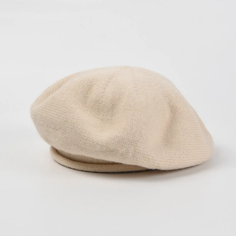 Fashion Felt Knitted Beret Hat Women Cap Female Ladies Beanie Beret Girls for Spring and Autumn