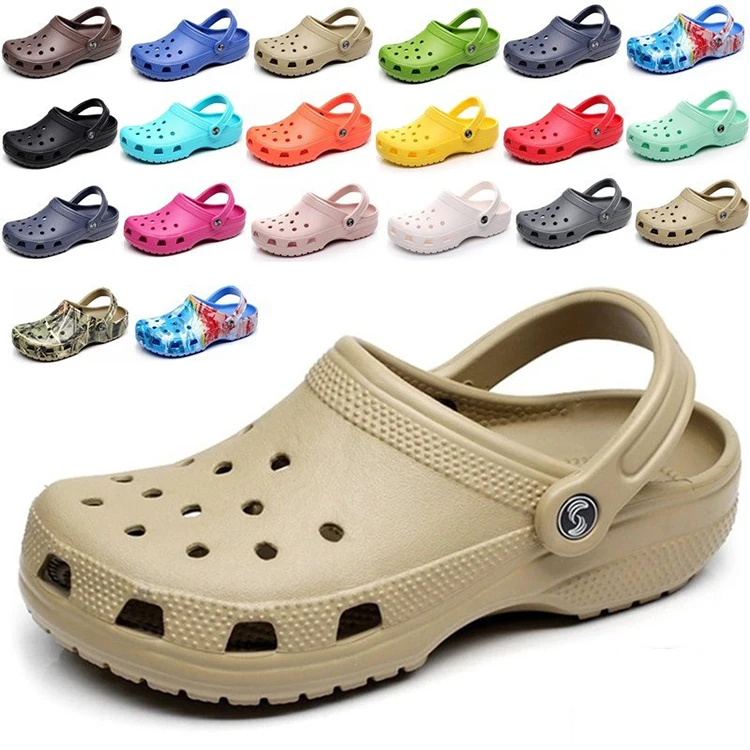 Custom Luxury Famous Designer Summer Beach Slides Sandals Outdoor EVA Croc Slippers for Men