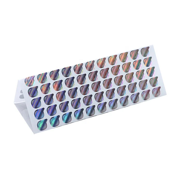 Custom Holographic Label Holographic Logo Sticker Anti Counterfeiting Label Silver Hologram sticker Printing