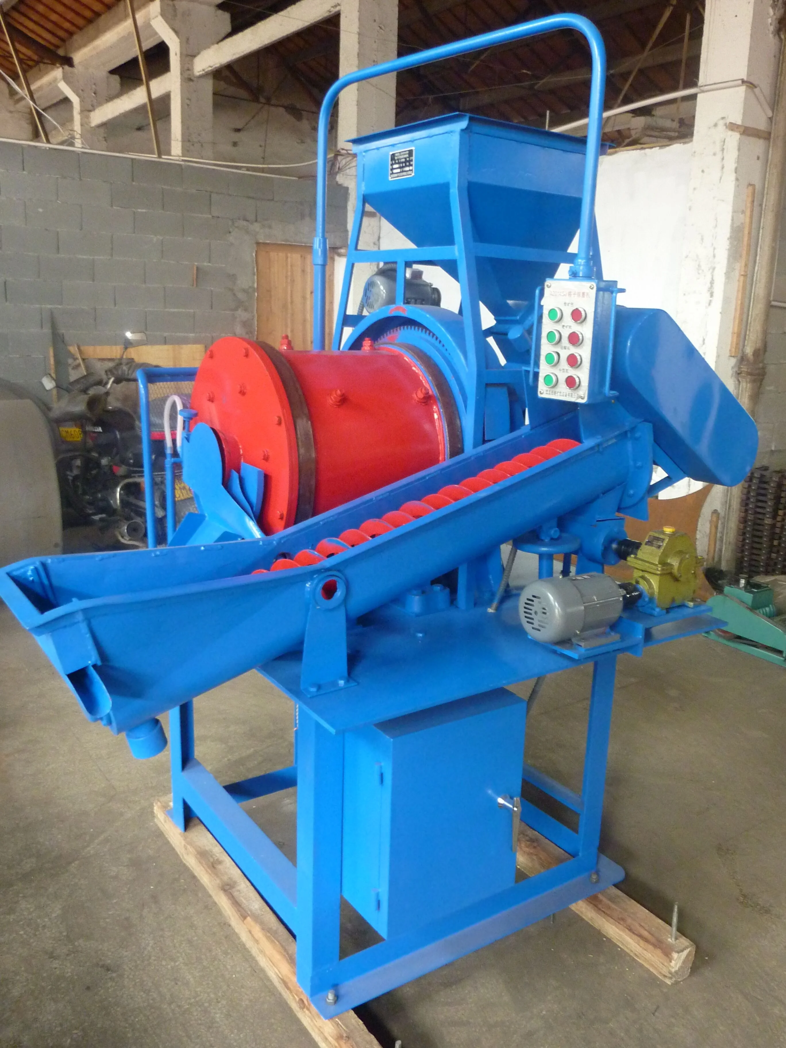 Laboratory XMQ 420X450 Lattice Grid Ball Mill Spiral Classifier Ball Mill Conveying All-in-one Machine Continuous Operation