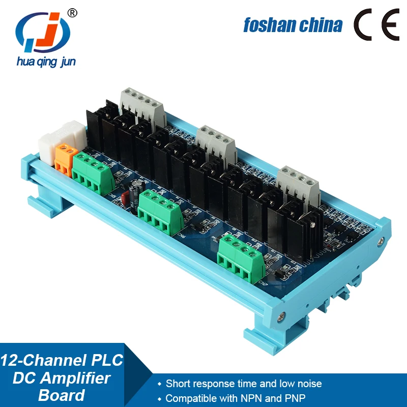 Customized 12-Channel PLC DC Amplifier Board Output Power Board Diaphragm Isolation Original MOS Tube with Heat Protection