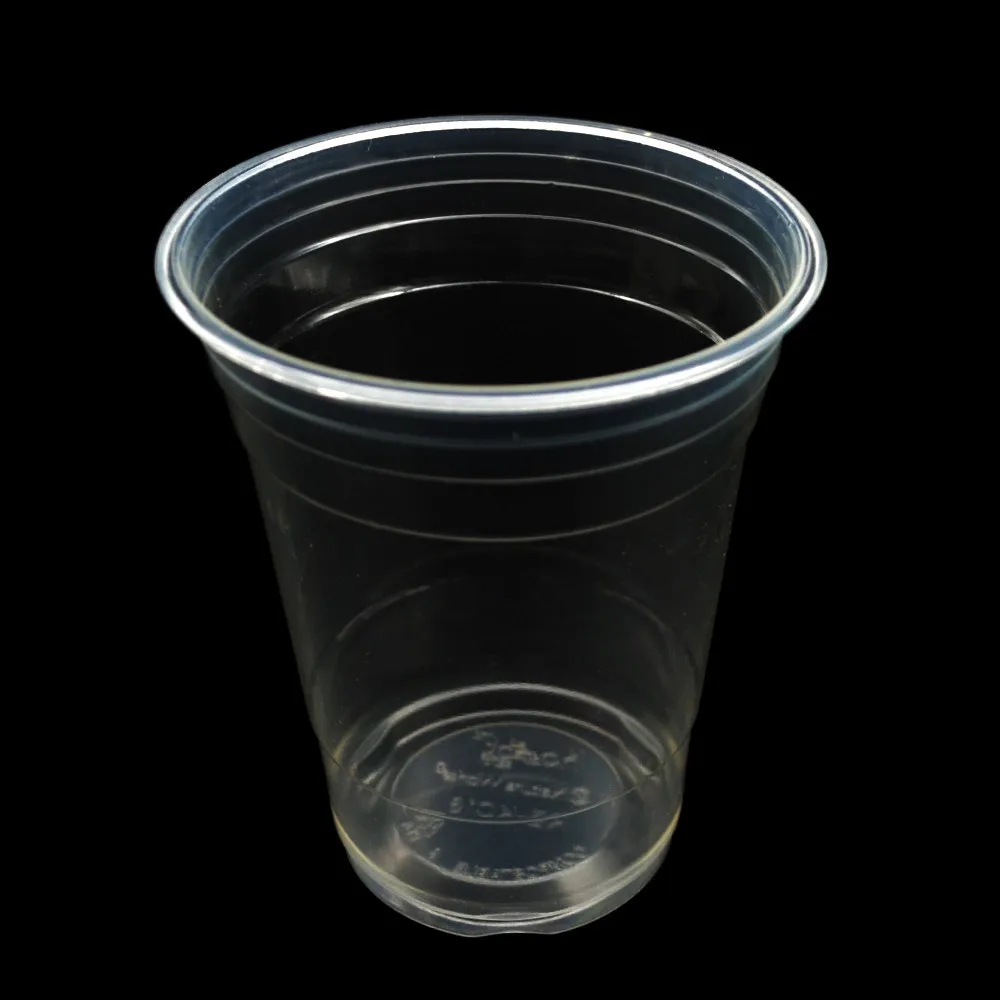 2024 Hot Sales Biodegradable Disposable Non-Plastic PLA Clear Cups for water milk coffee drinking
