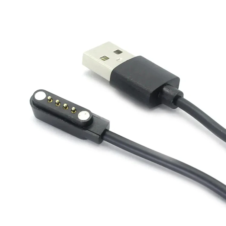 Magnetic Connector Charging Cable 4pin Pogo Pin Connector 7.62mm Pogo Pin Magnetic Suction Cable For Kids Smartwatch Juicer