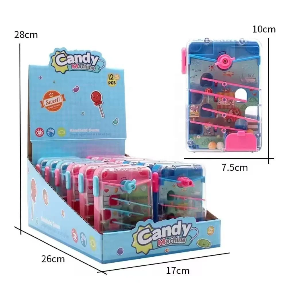 New and multifunction design children funny mini sweets plastic toys desktop games shake candy machine candy toys for kids