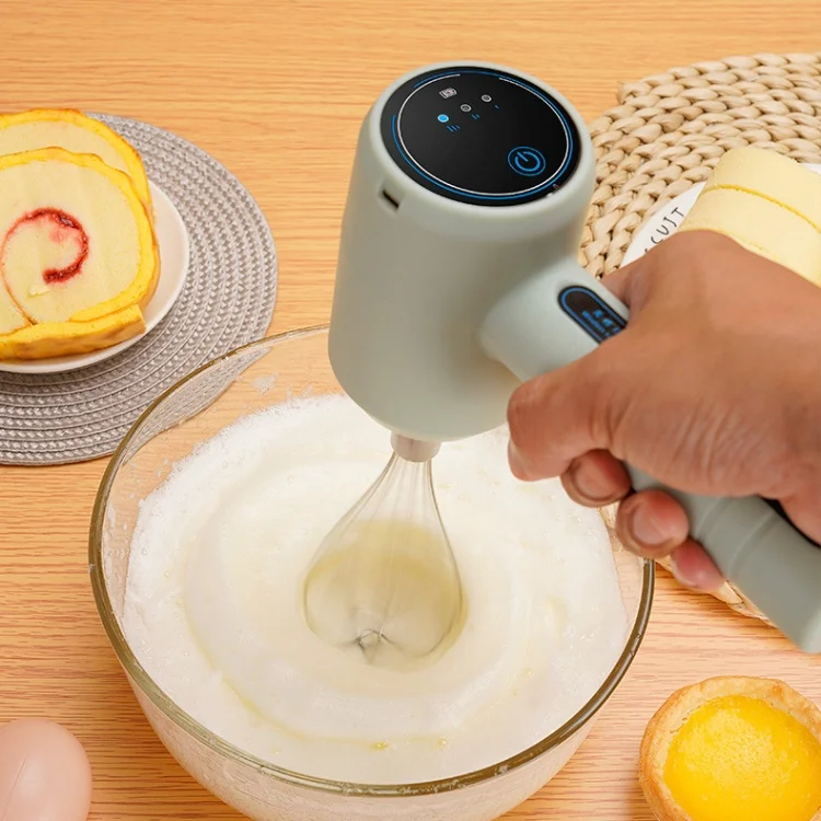 USB Rechargeable Egg Beater Hand food egg Mixer Wireless Electric Egg Whisk  Portable 3 Speeds adjust Household Plastic Mixer