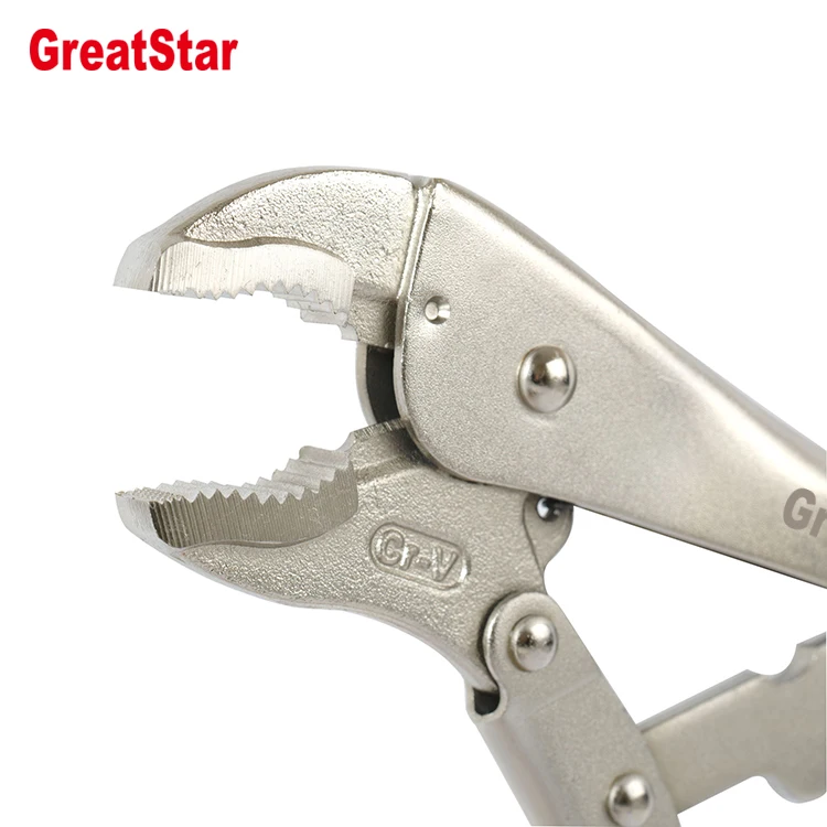 GREATSTAR Locking pliers set Clamps Kit Vise Grip Set multi function tools curved jaw locking plier round opening plier