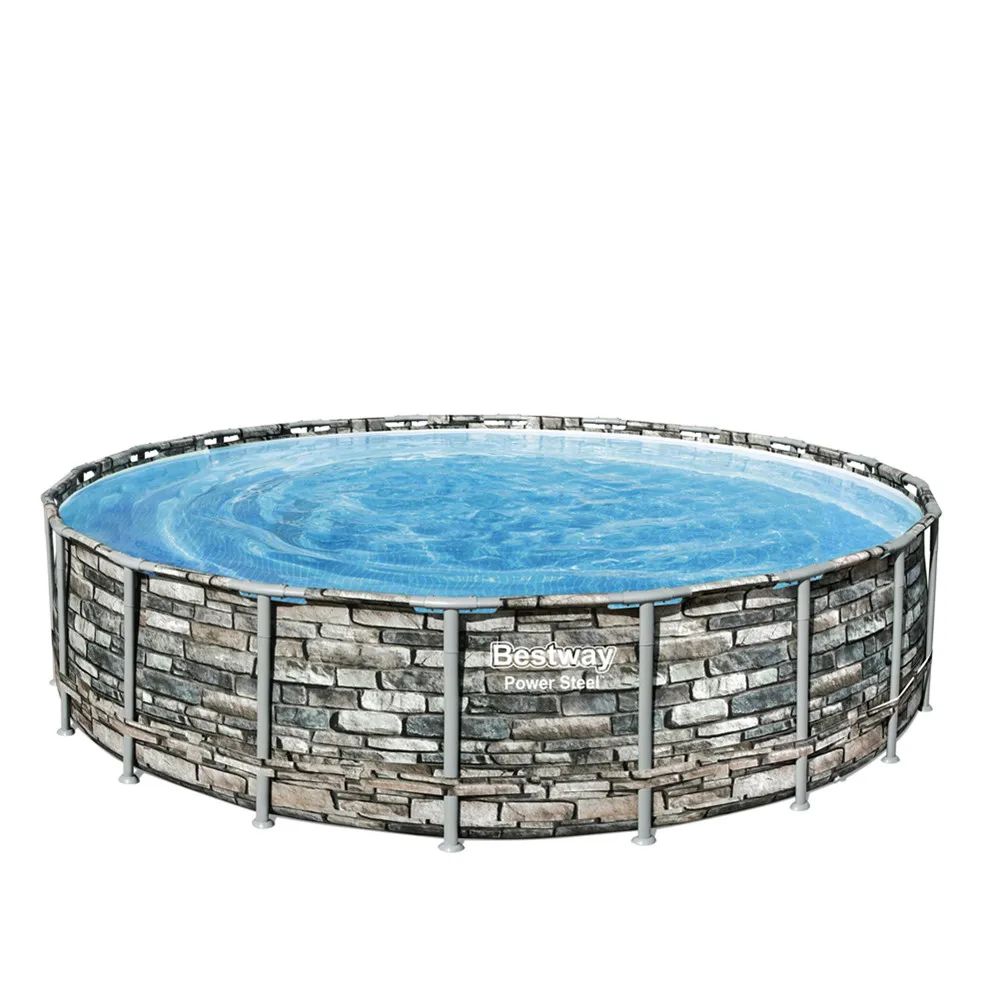 Bestway 56883 Мощный Стальной наземный бассейн Круглый над бассейном металлический каркас