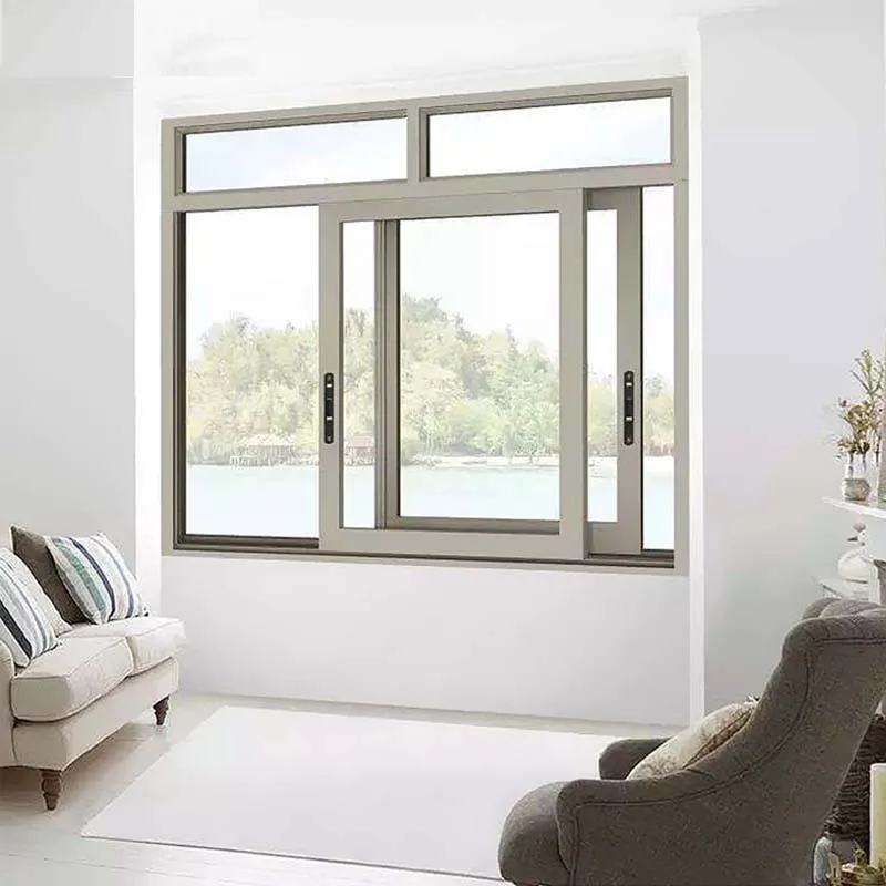 Best selling  sliding folding window terrace glazing soundproof aluminum windows sliding balcony large glass window