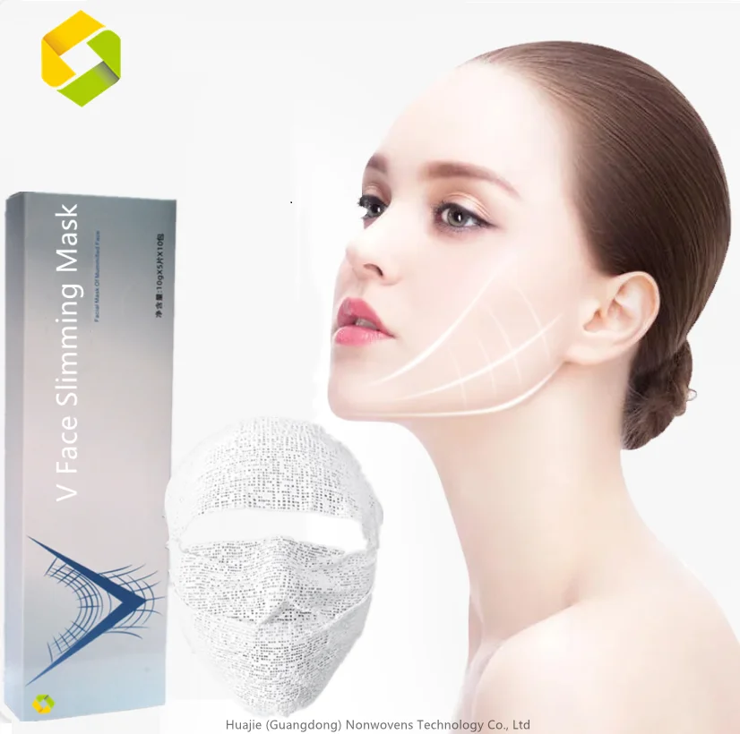 READY STOCK Beauty SPA Use V Shape Lifting Slim Facial Mask v line face up masks Skin Mummy Mask