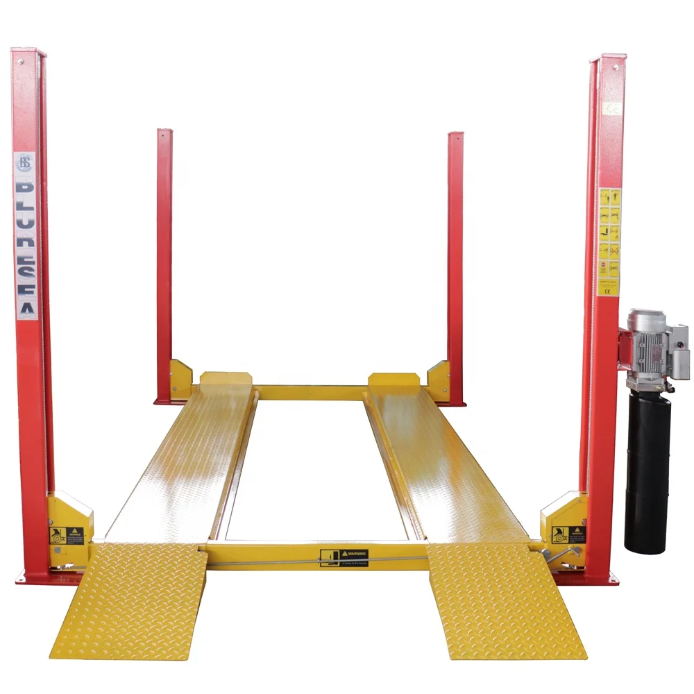 4 Post Car Lift Customized Garage Equipment Car Parking Lift for Sale
