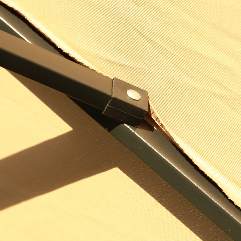 Courtyard Market Garden Sunshade Outdoor Umbrella Solar Led Lighting Parasol Patio Umbrellas