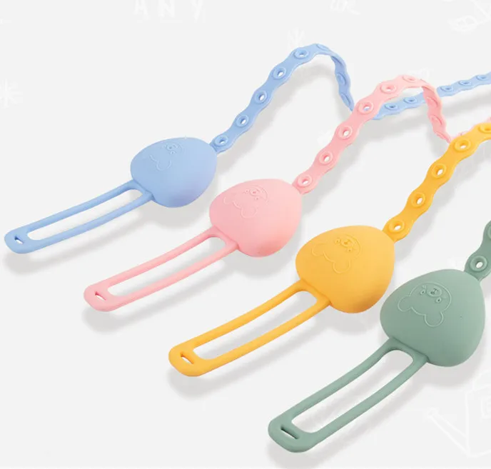 
New Product Ideas 2020 100% Food Grade Silicone Teething Pacifier Clips Chain Holder for New Mommy 