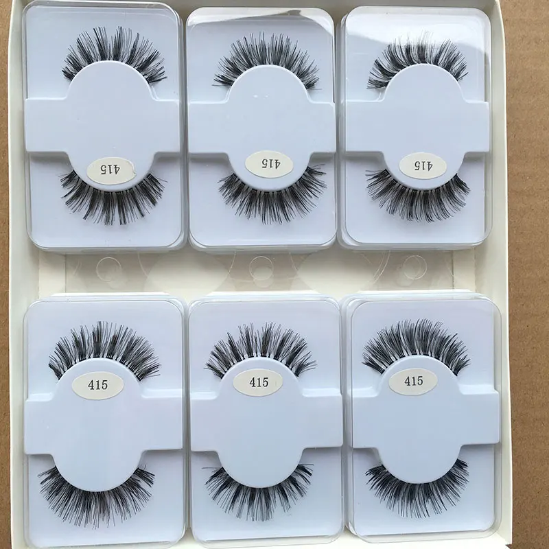 
Handmade Natural 3D false eyelashes 100% human hair Lashes Private Label 