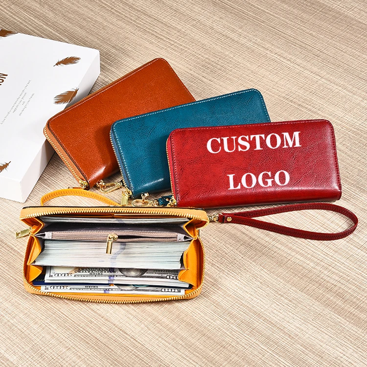 2024 New Factory Custom Carbonfiber Tassels Carbon Fiber Leather Purse Custom Money Purse