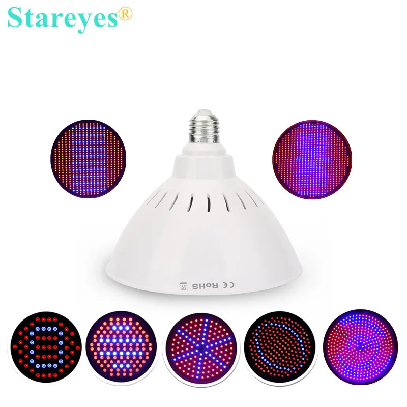Светодиодная лампа для выращивания растений, E27, 3 Вт, 4 Вт, 5 Вт, 8 Вт, 15 Вт, 20 Вт, 30 Вт, 100 шт.
