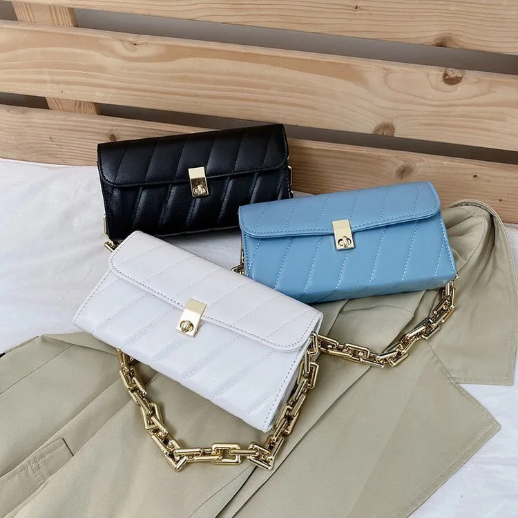 
New Style Vintage Flap Lock Classic Women Bags Casual Leather Shoulder Bags Clutch Crossbody Bag Handbag Messenger 