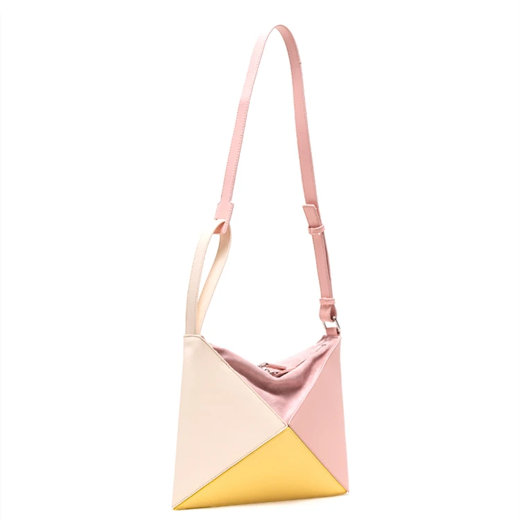 Многофункциональная складально-мерильная треугольник сочетающихся цветов сумки через плечо женская сумка