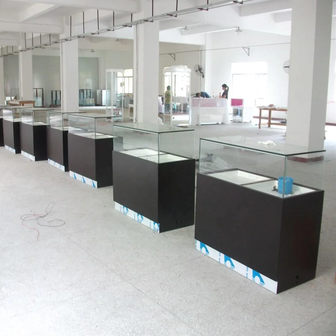 Jewellery shop window display cabinet watch pedestal stand boutique saloon store furniture jewelry glass vitrine