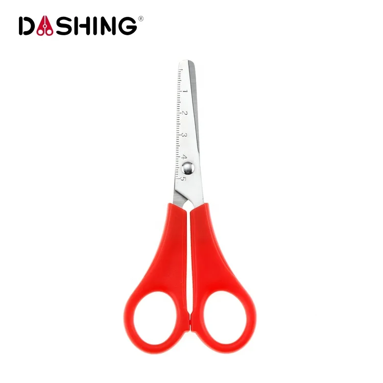 
Ruler Blade School Student Utility Cutting Stationery Scissors 