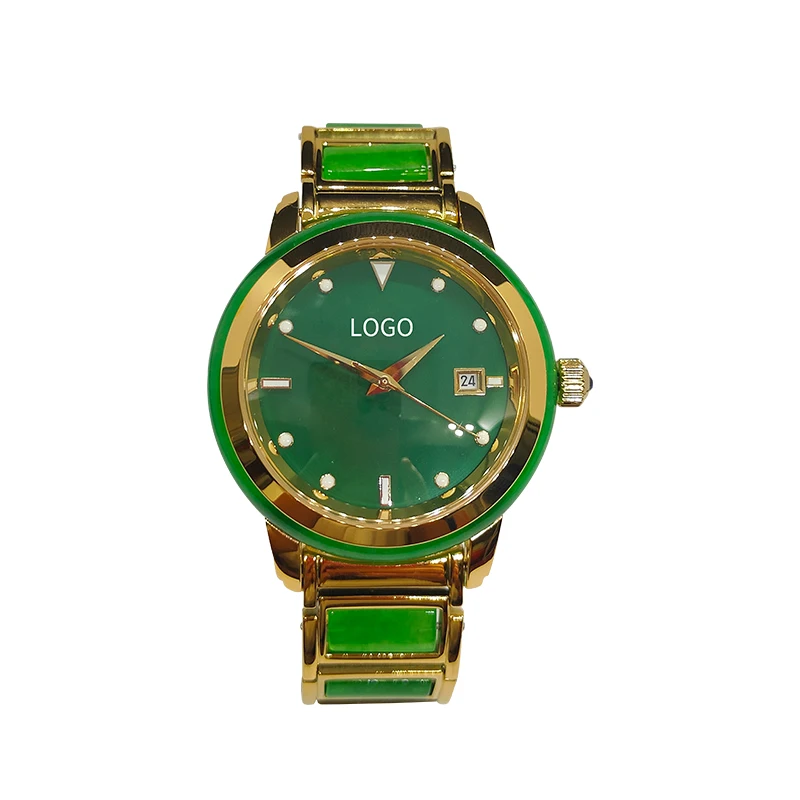 
2021 simple green nephrite jade watches women wristwatches bracelet jade watch high fashion quartz watches woman 