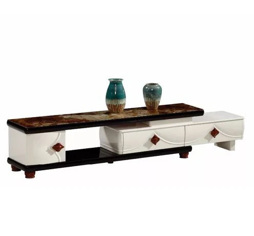 Modern luxury white wood  living room tv stands furniture elegant