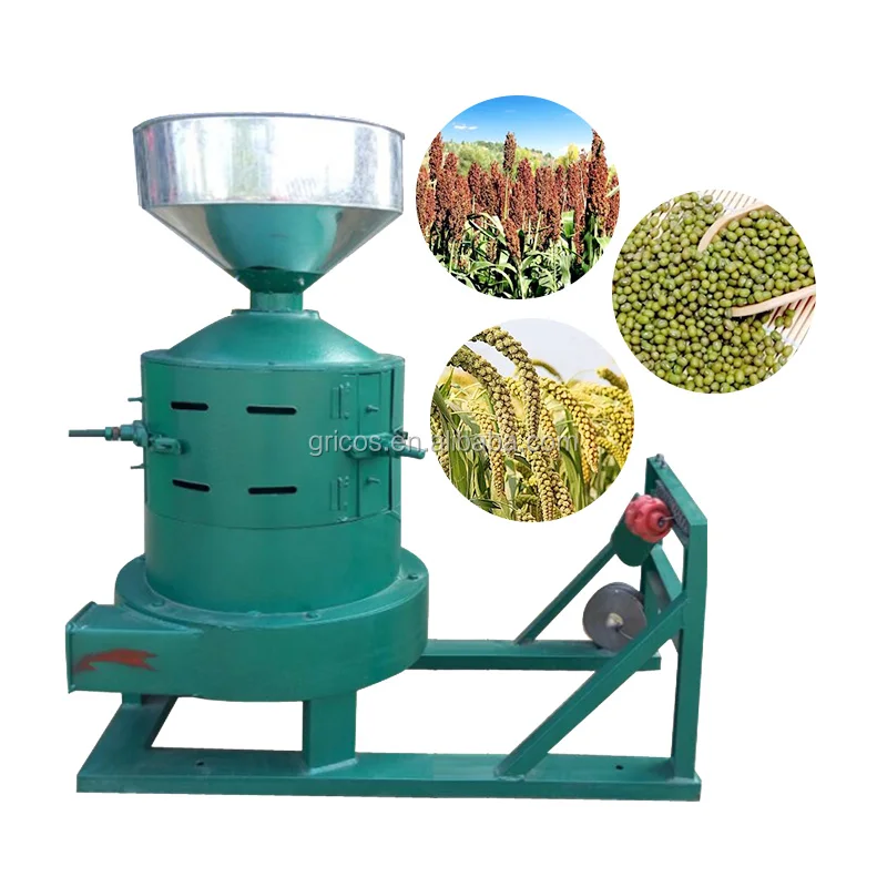 Dry soybean millet peeling dehulling machine wheat grain cleaning machine