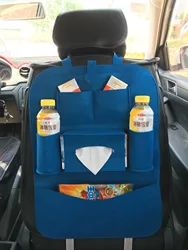 Spot multi-color multi-function felt large-capacity Back Seat Organizer hanging bag car storage bag