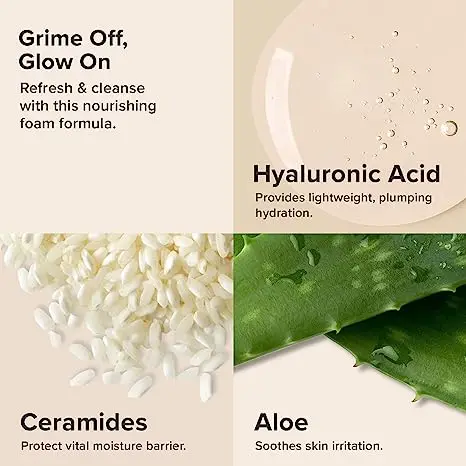 Hot Selling Simple Shiseido Facial Cleansing Foam Seed Extract Coconut Acid Cleanser Face Wash