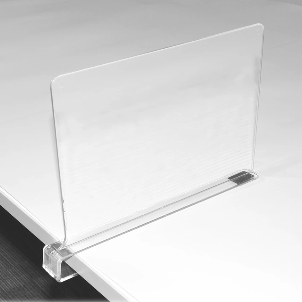 Best Price Multi Styles Closet Dividers Clear Acryl Shelf Divid Plastic For Shelf Merchandising Of Cans Factory Export Wholesale
