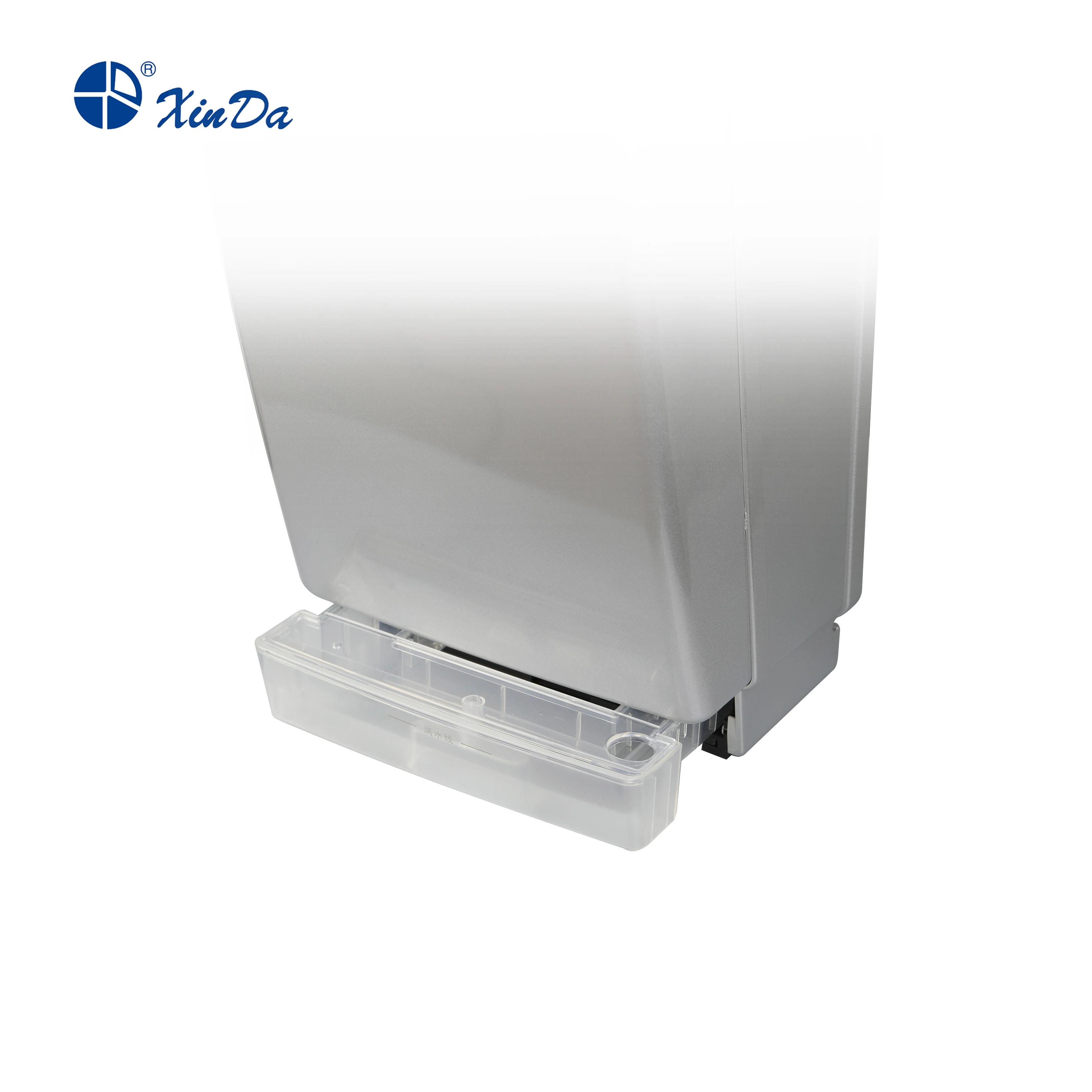 
Xinda GSQ 70A ABS Silver BLDC Professional Jet Hand Dryer Automatic Infrared Sensor with Air Filter Fiber and Water Tank 