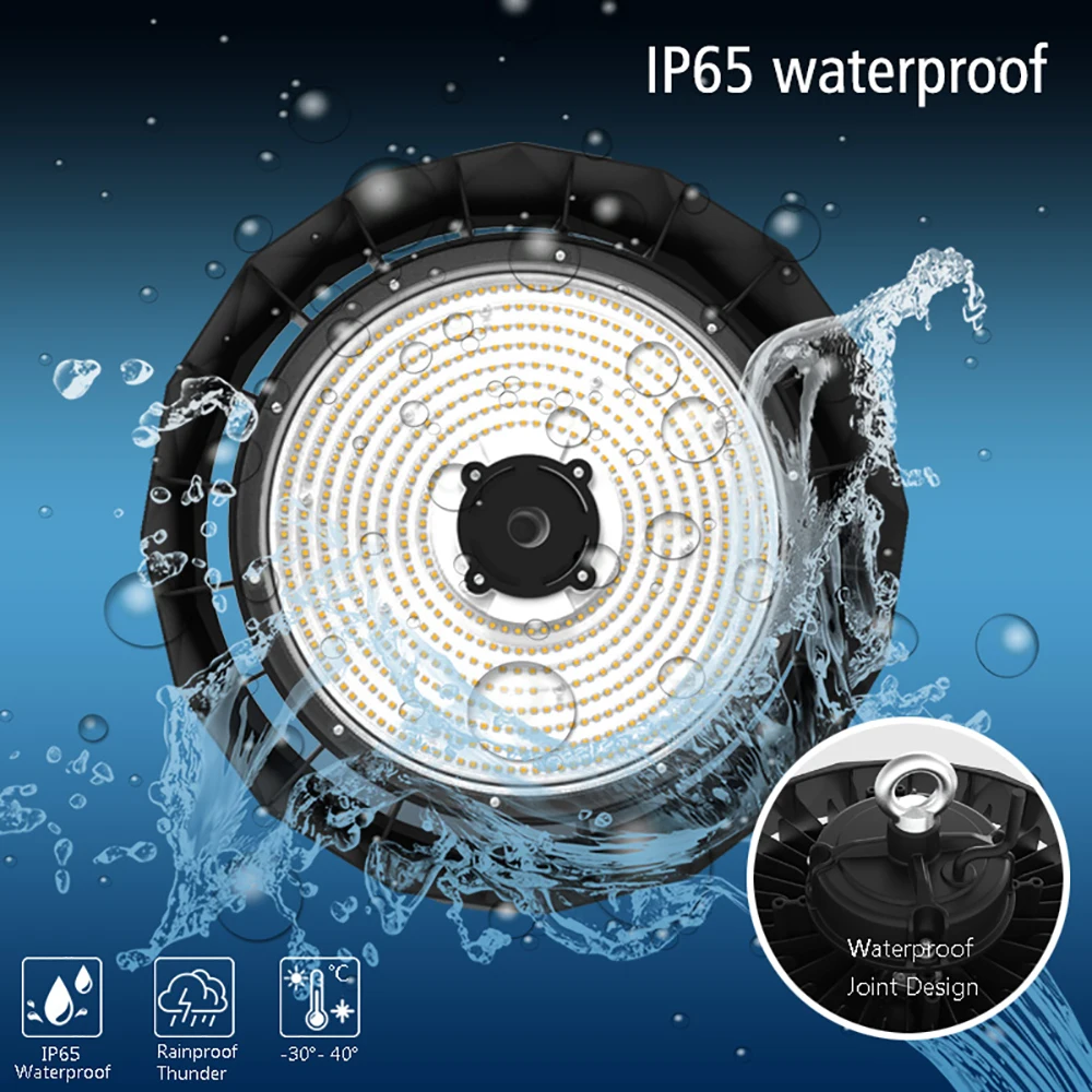 Промышленная лампа с высоким освещением светодиодный потолочный светильник ip65 100-277 В 100 Вт 150