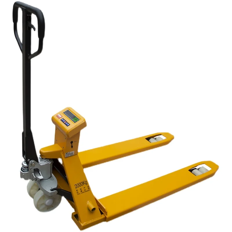 Manual Handling Trolley Transpalet Hand Pallet Jack 3 ton Hydraulic Hand Jack Pallet Truck Forklift Weight Scale