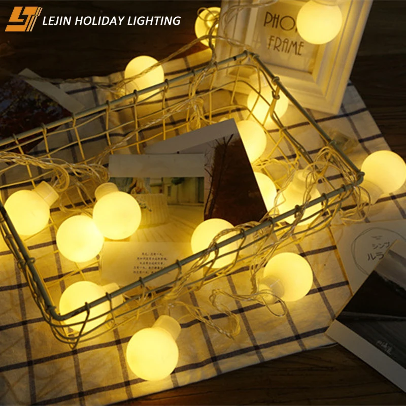 Сказочная светодиодная Рождественская гирлянда с шарами для украшения свадебной вечеринки