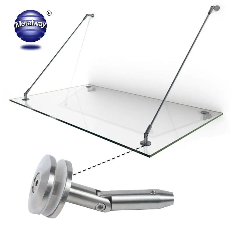 Stainless Steel SUS304 316 glass canopy Holder clamp glass Awnings Bracket outdoors glass fittings Hardware