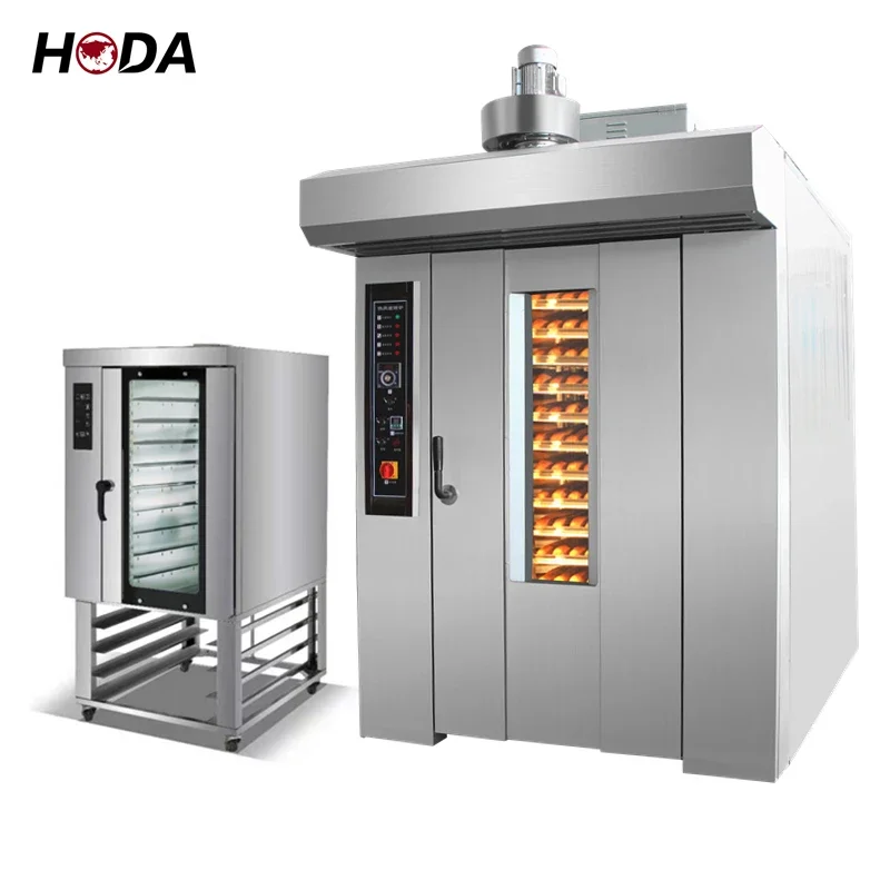 Big commercial rotary oven 16tray 32trays bakery 36 tray for confectioneries kitchen rotating single confectionary rack oven uk