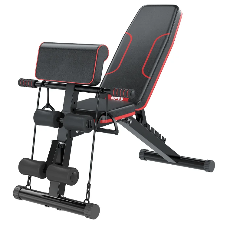 DDS Multi-function training gym foldable fitness equipment adjustable  weightlifting sit up  home workout dumbbell  benches